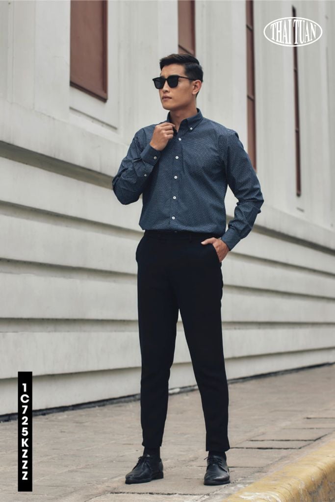  Áo Sơ Mi Nam Thái Tuấn Tay Dài 1C725K 