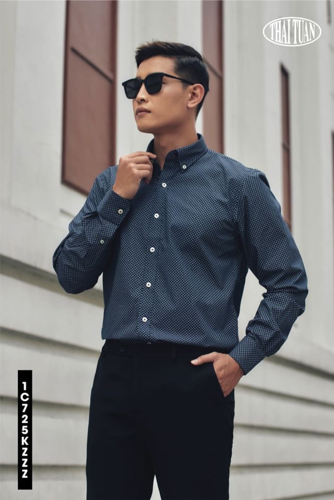  Áo Sơ Mi Nam Thái Tuấn Tay Dài 1C725K 