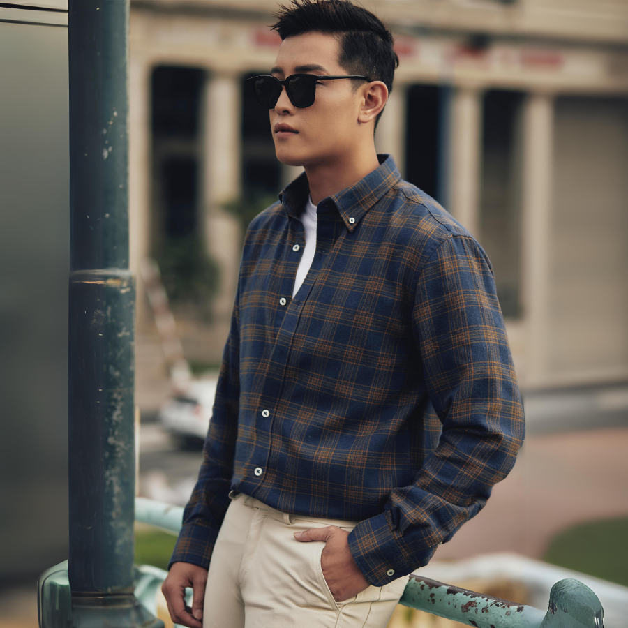  Áo Sơ Mi Nam Thái Tuấn Tay Dài 1C729K 