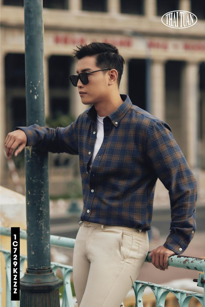  Áo Sơ Mi Nam Thái Tuấn Tay Dài 1C729K 