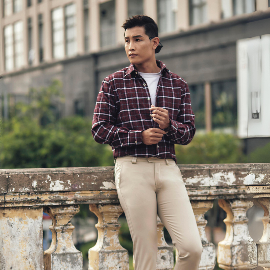  Áo Sơ Mi Nam Thái Tuấn Tay Dài 1C730K 