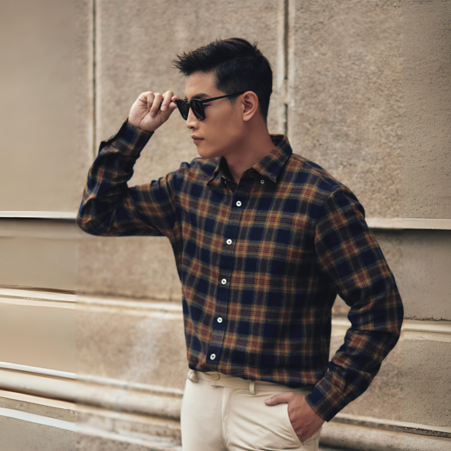  Áo Sơ Mi Nam Thái Tuấn Tay Dài 1C732K 