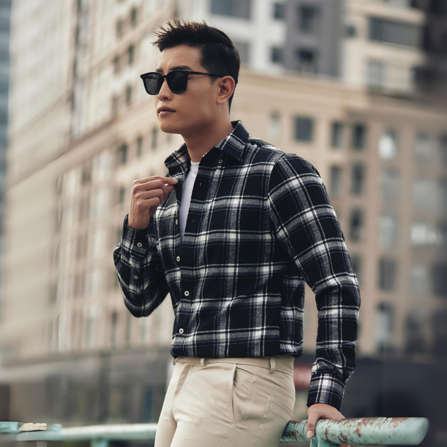  Áo Sơ Mi Nam Thái Tuấn Tay Dài 1C735K 