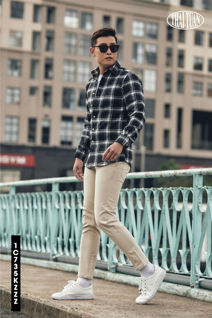  Áo Sơ Mi Nam Thái Tuấn Tay Dài 1C735K 