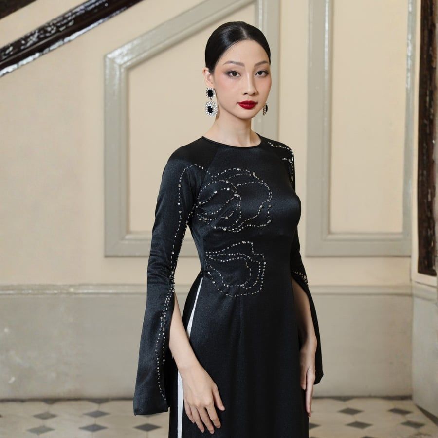  Áo Dài Nữ Thái Tuấn 1W01BL040 