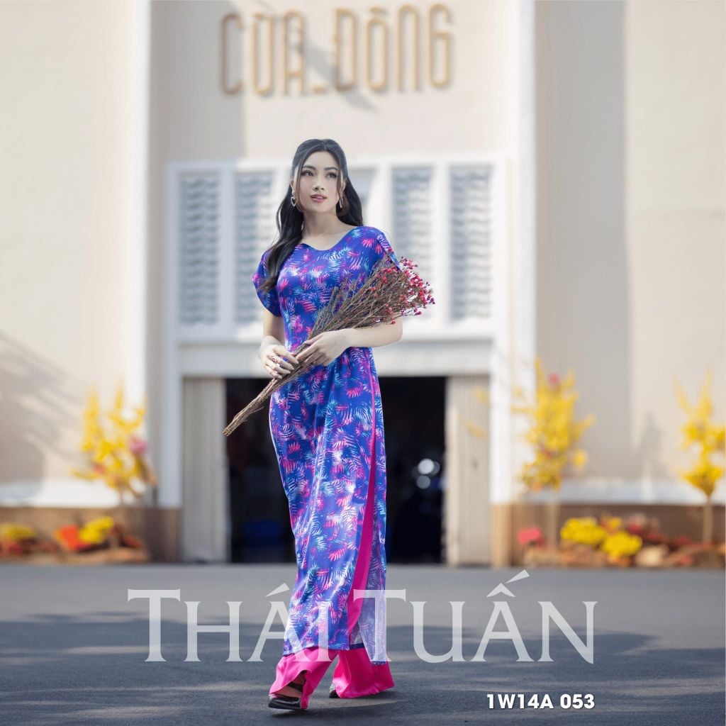  Áo Dài Nữ Thái Tuấn 1W14A053 
