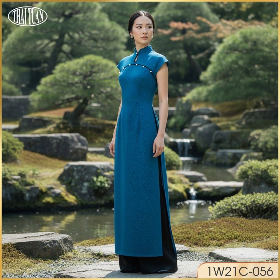  Áo Dài Nữ Thái Tuấn 1W21C 