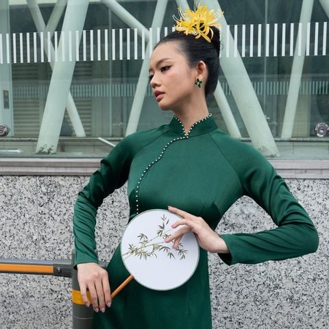  Áo Dài Nữ Thái Tuấn 1W58A024 