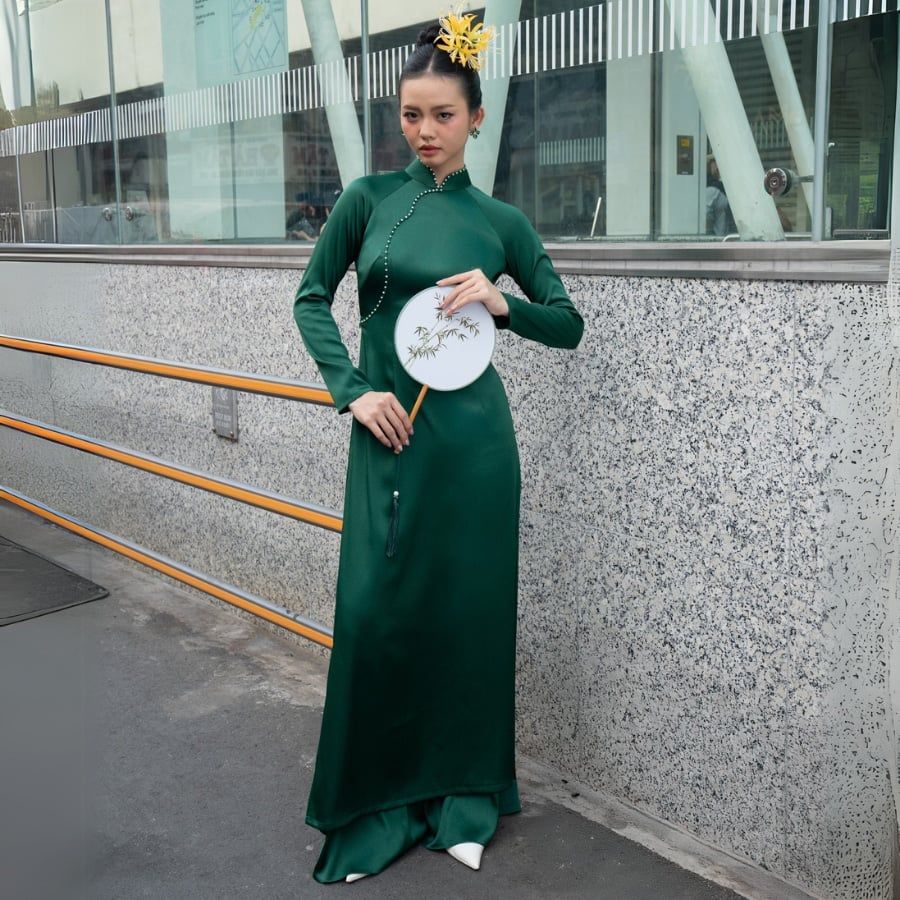 Áo Dài Nữ Thái Tuấn 1W58A024 
