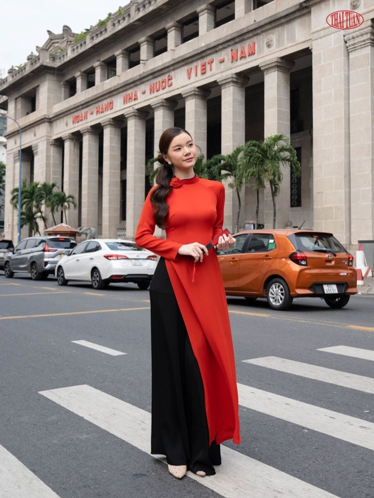  Áo Dài Nữ Thái Tuấn 1W61A343 