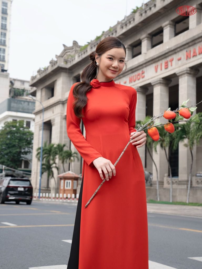  Áo Dài Nữ Thái Tuấn 1W61A343 