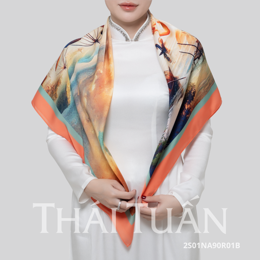  Khăn Choàng Thái Tuấn 2S01NA90R01B (90 x 90 cm) 