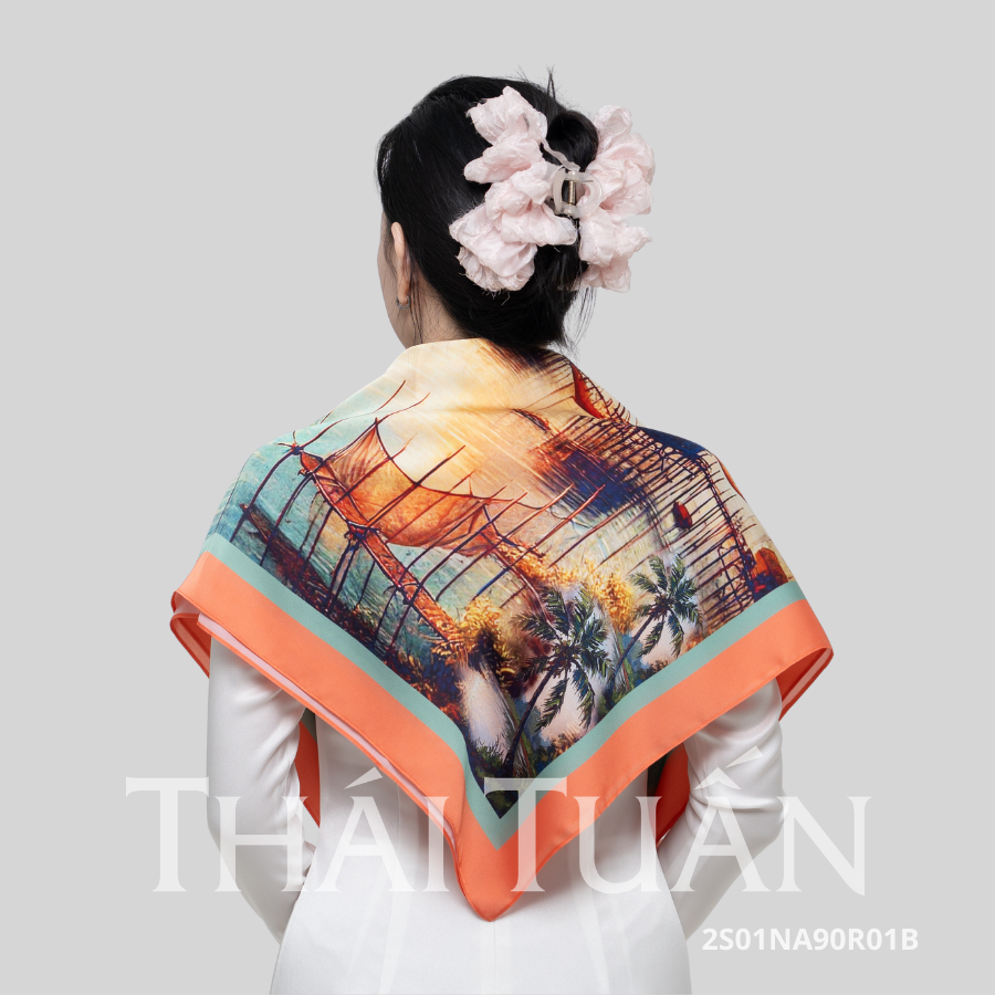  Khăn Choàng Thái Tuấn 2S01NA90R01B (90 x 90 cm) 