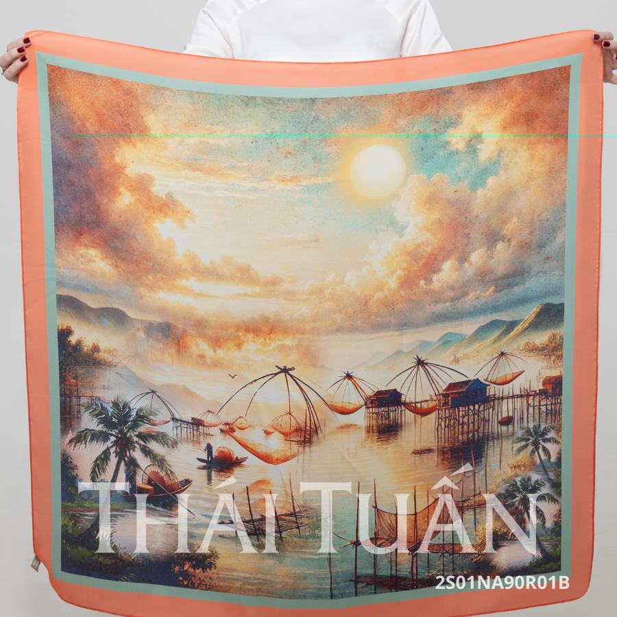  Khăn Choàng Thái Tuấn 2S01NA90R01B (90 x 90 cm) 