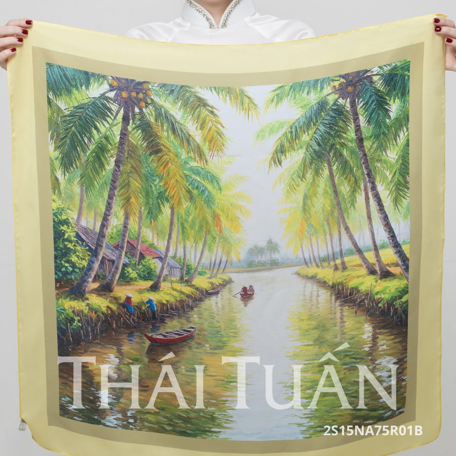  Khăn Choàng Thái Tuấn 2S15NA75R01B (75 x 75 cm) 