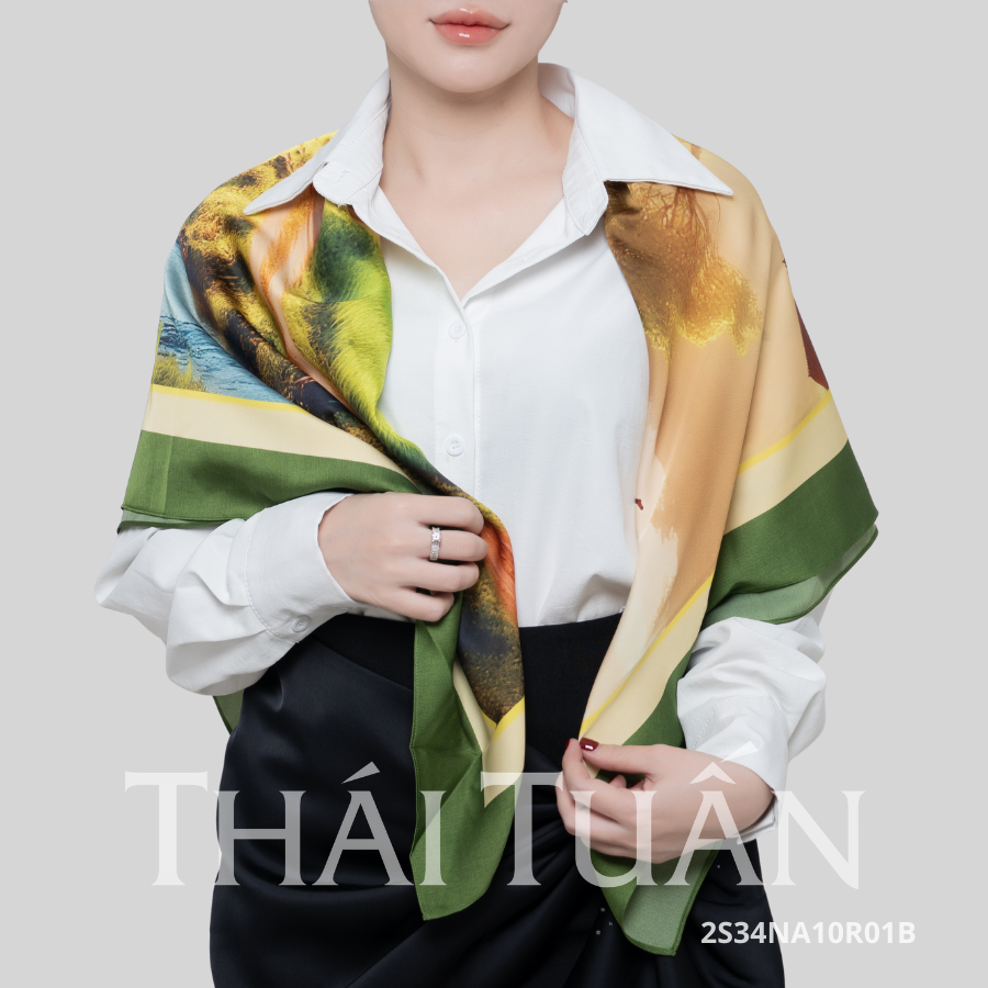  Khăn Choàng Thái Tuấn 2S34NA10R01B (100 x 100 cm) 