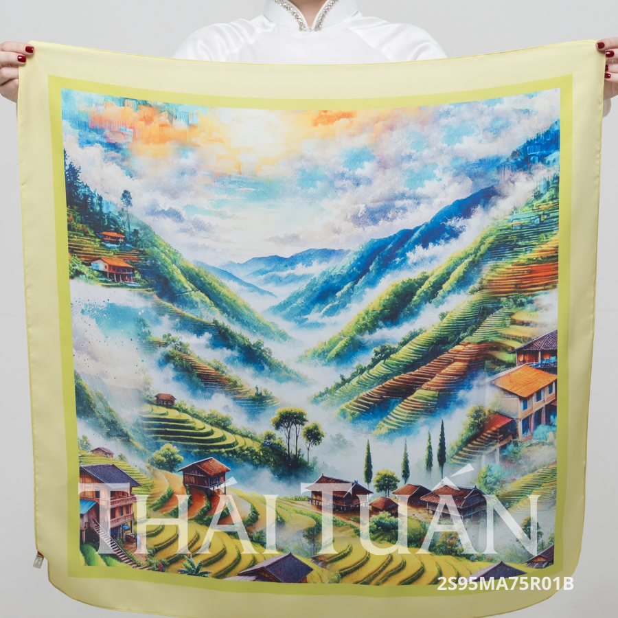  Khăn Choàng Thái Tuấn 2S95MA75R01B (75 x 75 cm) 