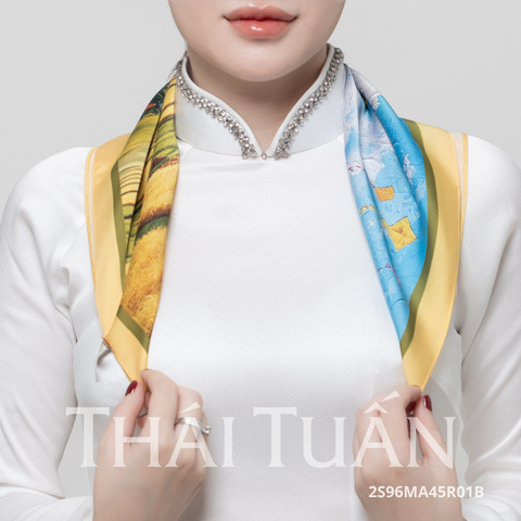  Khăn Choàng Thái Tuấn 2S96MA45R01B (45 x 45 cm) 