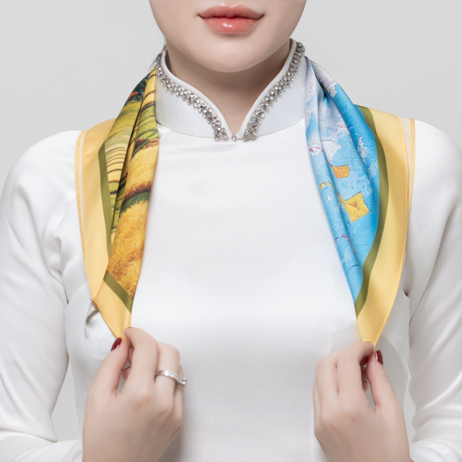  Khăn Choàng Thái Tuấn 2S96MA45R01B (45 x 45 cm) 