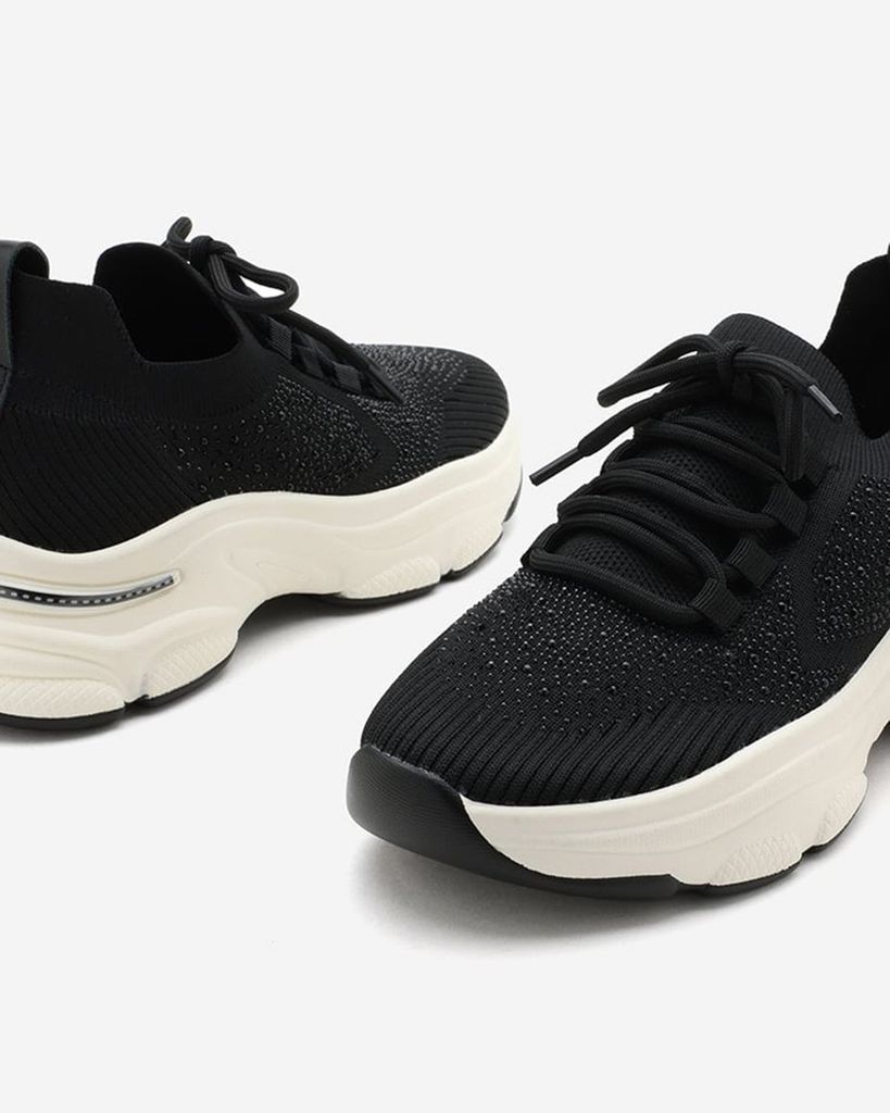  Giày Sneakers Nữ Pazzion Kailani Crystal Embellished Flyknit Sneakers 