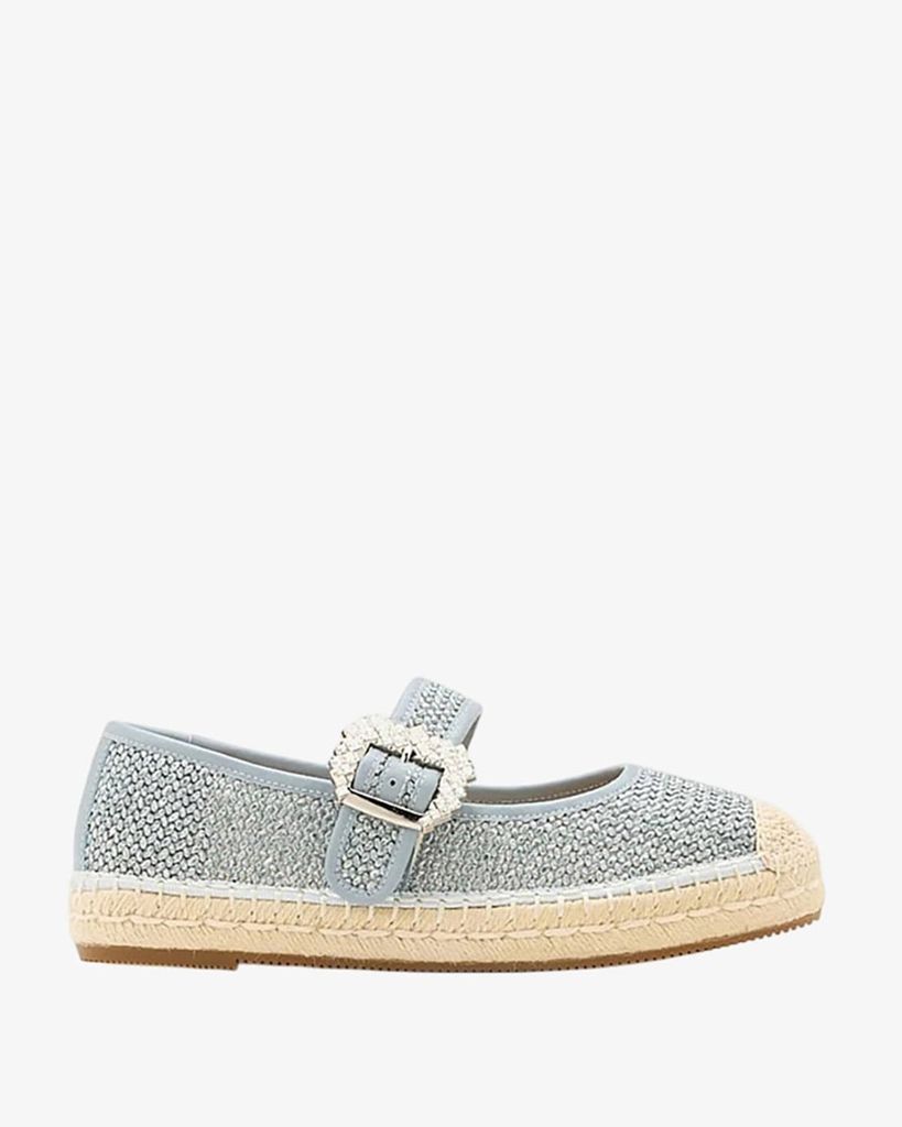  Giày Lười Nữ Pazzion Maple Diamante Buckle Espadrille Flats 