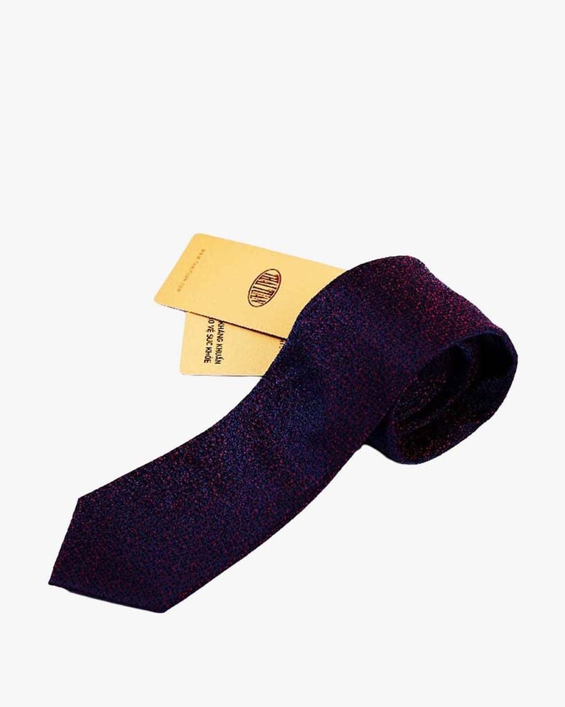  Cravat THÁI TUẤN Họa Tiết Chấm Bi Màu Tím 
