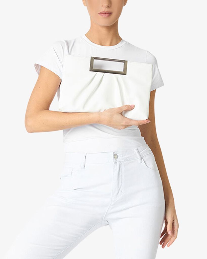  Túi Xách Tay Nữ Primadonna (26258) White Uni 