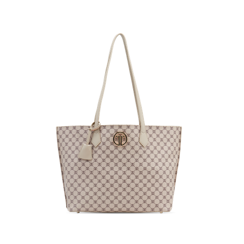  Túi Xách Tay Nữ THÁI TUẤN lớn Thời Trang Họa Tiết Caro Màu Kem 