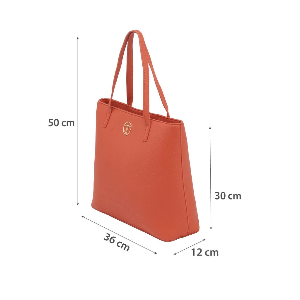  Túi Xách Tay Nữ THÁI TUẤN Lớn Thời Trang Màu Cam 