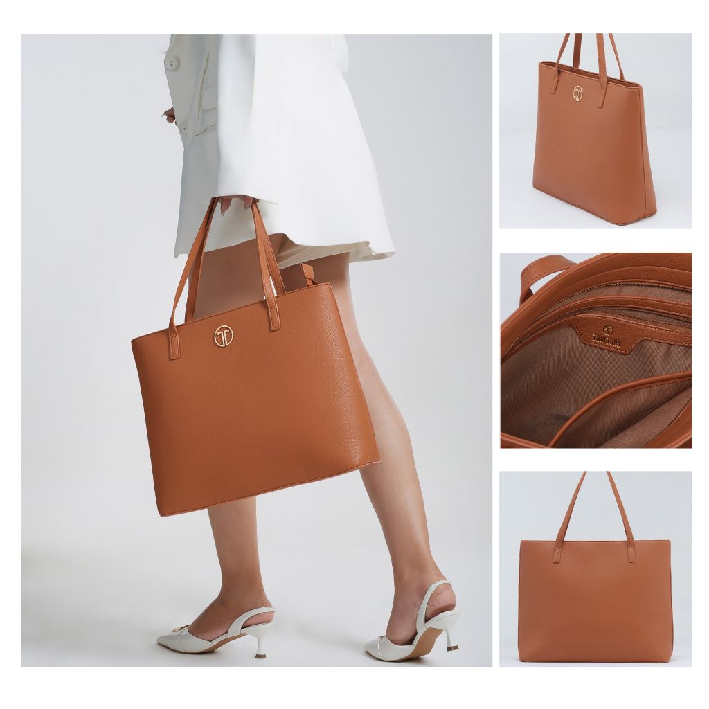  Túi Xách Tay Nữ THÁI TUẤN Lớn Thời Trang Màu Nâu 