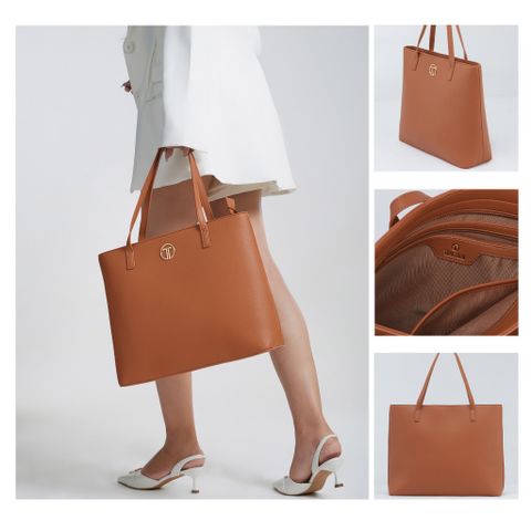  Túi Xách Tay Nữ THÁI TUẤN Lớn Thời Trang Màu Nâu 