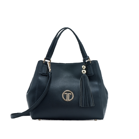  Túi Xách Tay Nữ THÁI TUẤN Size Trung Khóa Nút Bấm Màu Đen 