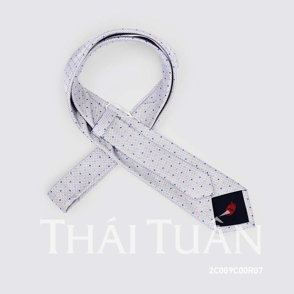  Cravat THÁI TUẤN Họa Tiết Chấm Bi Màu Xám 