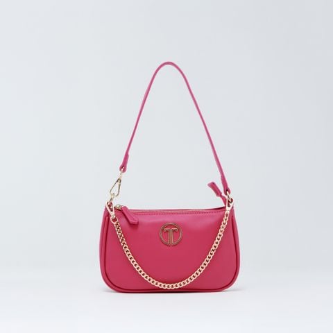  Túi Xách Tay Nữ THÁI TUẤN Đeo Vai Trơn Khóa Kéo Màu Hồng Sen 