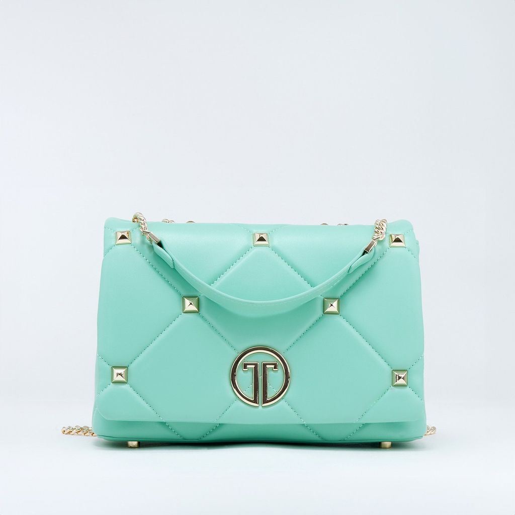  Túi Xách Tay Nữ THÁI TUẤN Đeo Vai Khóa Bấm Thời Trang Màu Xanh Mint 