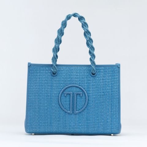  Túi Xách Tay Nữ THÁI TUẤN Thời Trang Thêu Nổi Màu Xanh 