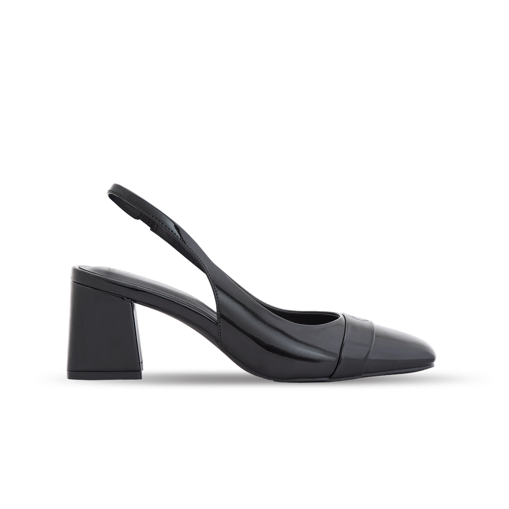  Giày Sandals Nữ THÁI TUẤN Mũi Bầu Quai Hậu Màu Đen 