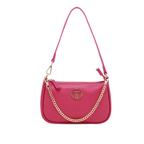  Túi Xách Tay Nữ THÁI TUẤN Đeo Vai Trơn Khóa Kéo Màu Hồng Sen 