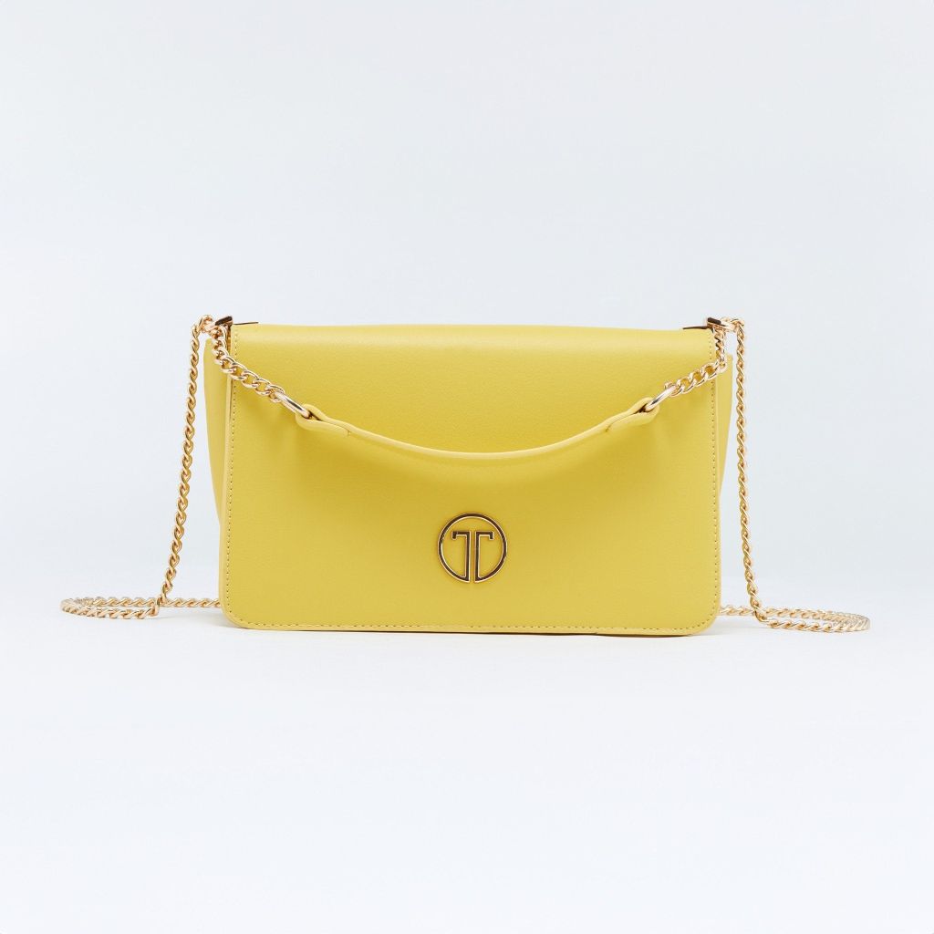  Túi Xách Tay Nữ THÁI TUẤN Đeo Vai Thời Trang Khóa Bấm Màu Vàng 