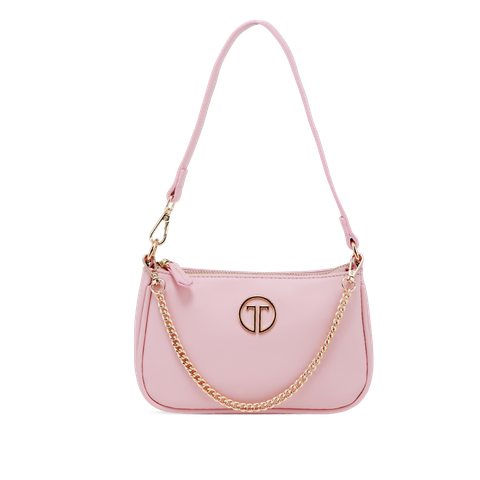  Túi Xách Tay Nữ THÁI TUẤN Đeo Vai Trơn Khóa Kéo Màu Hồng Nhạt 