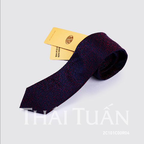  Cravat THÁI TUẤN Họa Tiết Chấm Bi Màu Tím 
