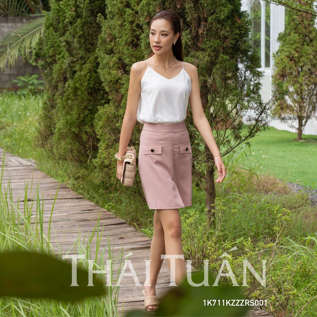  Áo Kiểu Nữ THÁI TUẤN Hai Dây Màu Trắng 