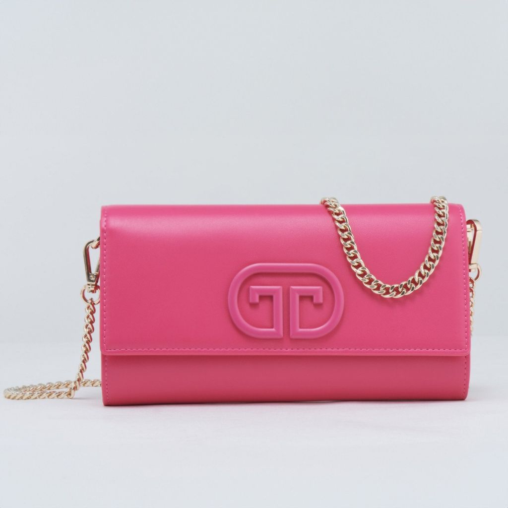  Clutch Nữ Thái Tuấn Thời Trang Màu Hồng Khóa Bấm 