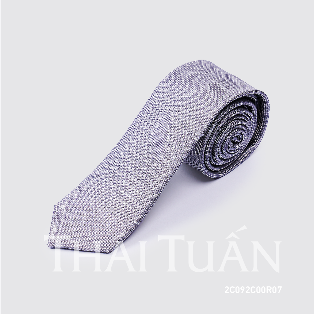  Cravat THÁI TUẤN Họa Tiết Kẻ Ô Màu Xám 