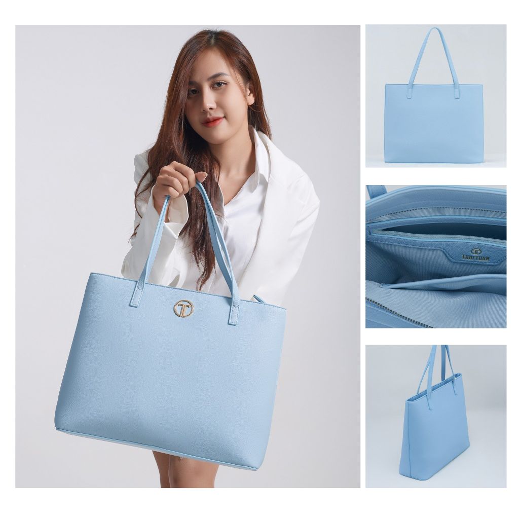  Túi Xách Nữ THÁI TUẤN Lớn Thời Trang Màu Xanh 