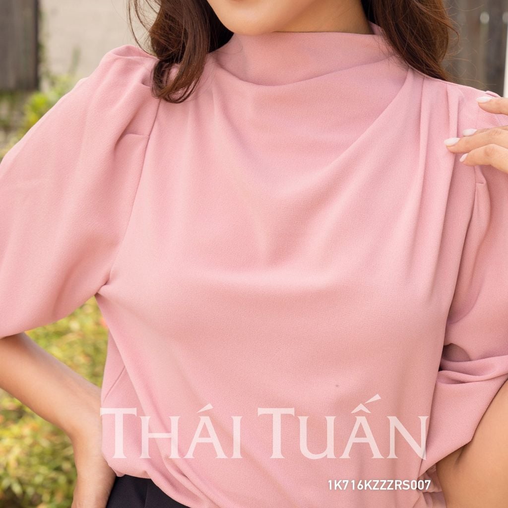  Áo Kiểu Nữ THÁI TUẤN Tay Bồng Công Sở Sang Trọng 