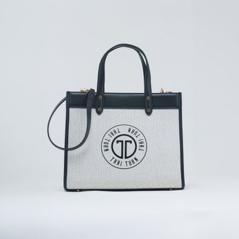  Túi Xách Tay Nữ THÁI TUẤN Thời Trang Khóa Kéo Màu Đen 