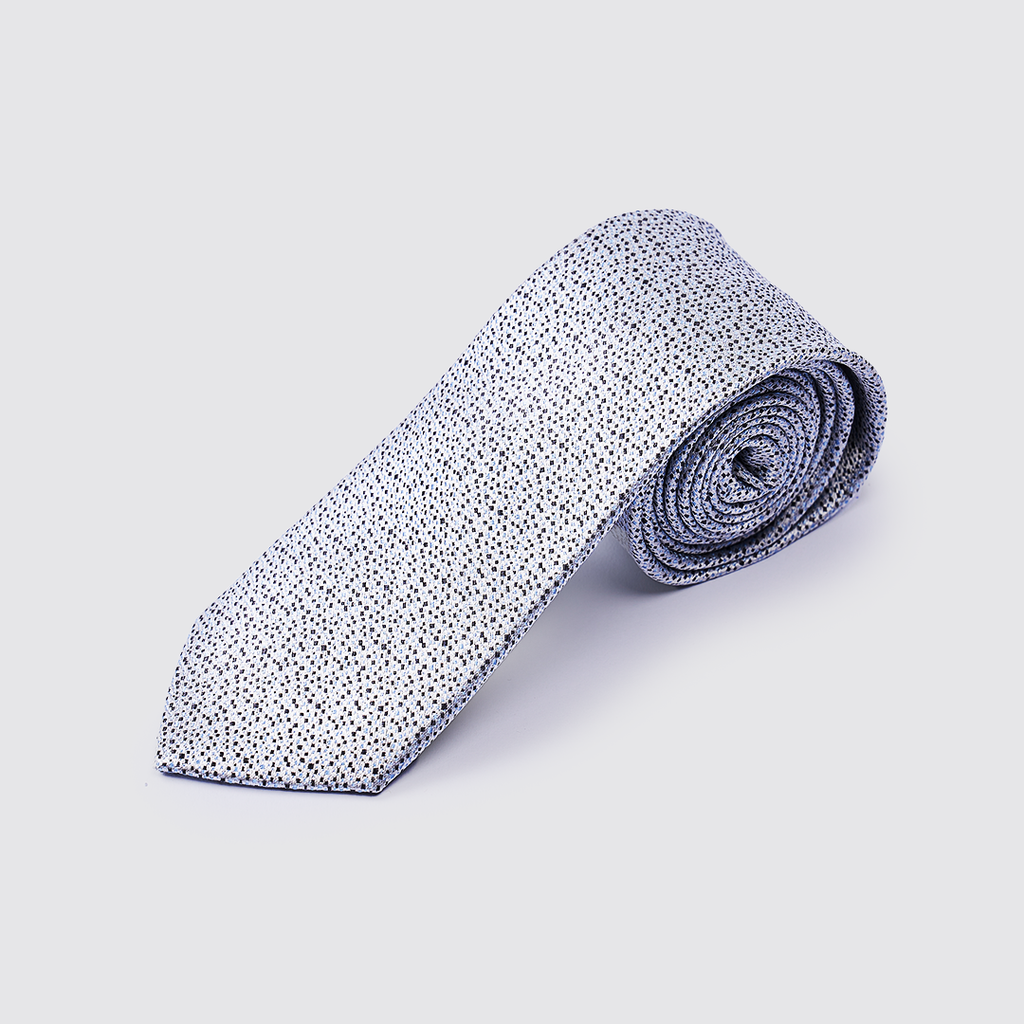  Cravat THÁI TUẤN Họa Tiết Chấm Bi Màu Trắng 