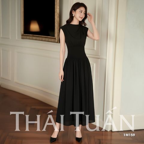  Đầm Nữ Thái Tuấn Cổ Tròn Sát Dáng Xòe 1M159 