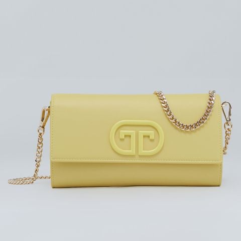  Clutch Nữ Thái Tuấn Thời Trang Màu Vàng Khóa Bấm 